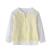 Liying room counter Peter rabbit girls lace jacket baby double top female foreign style zipper cardigan
