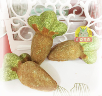 (NOYA) Carrot Grass Bricks Small Animal Grass Cakes Chinchilla Rabbit Carrot Timothy Grass Cake