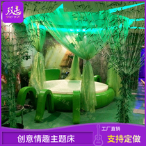 Forest Themed Spider Round Bed Lovers Guesthouse Hotel Creative Electric Mattress Folk versatile Double Spice Bed