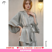 RooMance Ru Man Division Heavy Ryukyu Kimono and Sleeping Gown Girl Spring Bifacial Acetate laces Short Sleeping Dressing Gown
