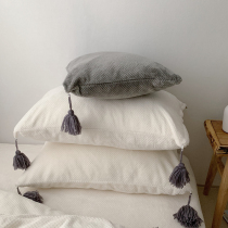 Huafg Suede Four Pieces Of Homage Pillowcase ~ Autumn Winter Thickened Warm Coral Suede Pillow Bedroom Decoration 48 * 74cm