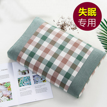 Upper Sanskrit Traditional Chinese Medicine Insomnia Sleep Pillow with lavender Aide Leaf Hemlock Grass White Chrysanthemum Jasmine Flowers in Medicinal Pillow Flowers and Grass