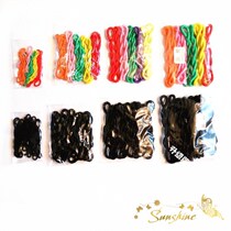 Authentic Liufang brand 10 tie hair rubber bands Color black outer winding wool hair circle hair rope