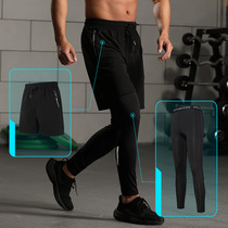 Sports leggings Mens summer fitness running Basketball Football training High elastic quick dry base compression pants