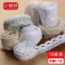 10 m long lace accessories decorative lace tassel White Black handmade DIY curtain wide fabric cotton lace