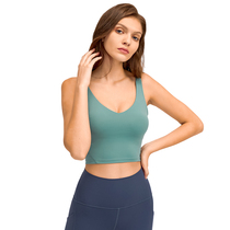 New vest-style sports bra minimalist fitness U type yoga underwear beauty back blouses