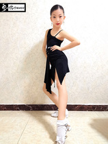 Dynasty Latin dance dress children and girls training competition clothes in the big childrens training clothes girls Latin dance dress