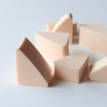 Star pocket triangle chiffon makeup sponge blush cream foundation powder puff natural latex material without soaking