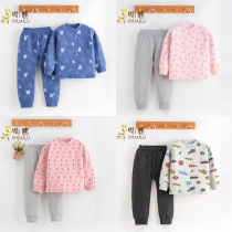 Handsome Deer new thin cotton coat Childrens thin cotton clothes mens and womens baby cotton shoulder buckle pullover suit antarctic cotton cotton coat