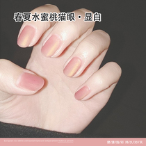 Mordani winter peach color Cat Eye Nail Polish glue 2020 new net red phototherapy glue nail shop dedicated