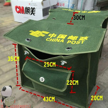  Motorcycle electric car bag Green canvas Government telecom postman delivery bag Horse girdle tool bag 