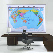 (2 m version) World map Wall Map 2 m X1 5 m large format HD printing paper thickened conference room office decoration leader satisfaction