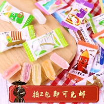 Japan imported snack KANRO color pencil shape 8 flavor fruit pencil sugar 80g childrens hard candy