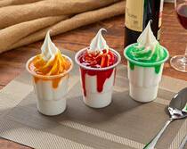 Sandy Sweet Silo Ice Cream Disposable with cover ice cream Plastic 200 plastic cups Milk Tea Sex Cups once