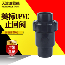 American standard UPVC check valve plastic pvc vertical check valve water pump check valve water pipe SCH80 industrial grade ANSI