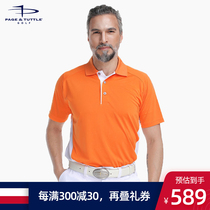 American PT New Golf mens summer lapel polo shirt breathable quick-drying Jersey mens short sleeve t-shirt
