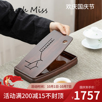 TOUCH MISS household dry tea tray bamboo small tea table storage kettle holding tea tray living room office