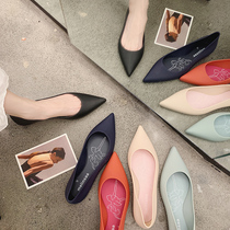 Urban fashion rain shoes women shallow pointed jelly shoes Low-top waterproof work shoes Fisherman shoes little prince