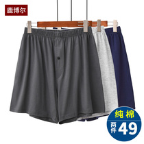 Middle-aged and elderly mens shorts head dad summer clothes home big pants pajamas grandpa boxer briefs plus fat plus size