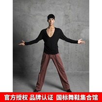 ZYM20812 (five years basic steps) adult mens national standard dance Latin dance new straight casual pants