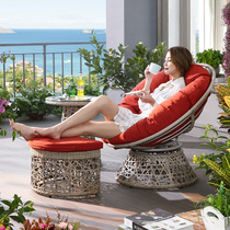 Lazy sofa chair Single leisure chair Bedroom small sofa Balcony table and chair combination Net red recliner Rocking chair backrest chair
