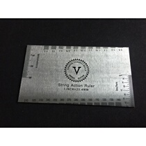 Precision stainless steel wood electric guitar bex measuring ruler string high stringed hamstring gauge scale gauge scale measurement tool