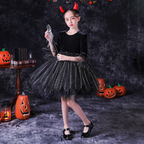 Girls Halloween cosplay cosplay Children Kindergarten Masquerade Little Witch Performance Costume