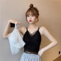 美背吊带内外穿百搭薄款一体式文胸性感聚拢抹胸内衣女防走光裹胸