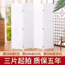 The screen curtain of the bed folding Chinese partition living room Chinese style folding simple economy bedroom shelter home