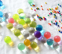 Colorful water crystal ball decorated to raise flowers without earth and flower crystal clay crystal soil bubble water bigger