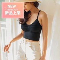  Beautiful back incognito sports belly underwear womens non-steel ring gathered non-slip bra bottoming camisole bandeau chest wrap