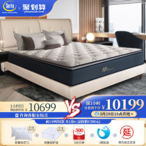 SUDA Latex Mattress with Star Enjoyment Light Luxury Leather Bed Simple Bed Set Double Bed (88 Classic Star Enjoyment)