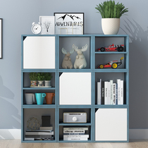 Simple bookshelf single bookcase locker free combination cabinet floor floor storage cabinet bookcase small bookshelf