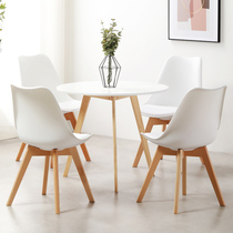 Lounge chairs reception furniture solid wood chair minimalist dining tables and chairs afternoon tea coffee table and chairs upholstered leisure furniture