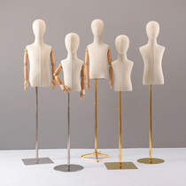 Childrens model can lift shelf childrens clothing store window decoration props half-length model with hand display stand 1-8 years old