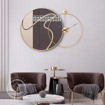 Modern simple round living room decoration painting bedroom creative wall clock combination painting small apartment sofa background wall hanging painting