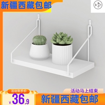 Xinjiang Wall shelves Partition wall wall with frame creative set - top box bracket stand wall