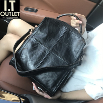 Womens bag 2021 new fashion multifunctional dual-purpose shoulder bag Korean version of retro casual leather shoulder bag tide
