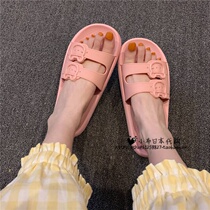 Japan Cute Teenage Girl Hearts Sandals Women Summer Soft Cute Nets Red Home With Non-slip Bath Cool Drag