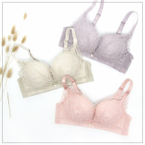 Xiumai no rim bra 156 new sexy lace B cup water cup poly chest side collection underwear skin-friendly breathable cup