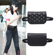 Belt mobile phone waist bag women's net red ins work guide cross-body chest bag fashion Joker rivet belt bag