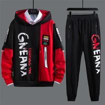 Spring and autumn sweater sports suit Boy-year-old teen handsome high junior high school student big boy outfit