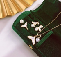 Man Fishtail 14k Bag Gold Natural Pearl Necklace Multiple Dade