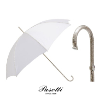 Pasotti Italy Import Handmade Sunny Umbrellas White Princess Umbrella Crystal Pearl Wedding Umbrella Double Cloth Gift