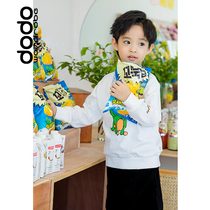Doudou Wardrobe Childrens Clothing Boys Autumn Clothes Round Neck Sweater 2022 New Spring and Autumn Fashion Trend DM229108QT
