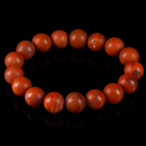33 81 grams of 11mm packs of slurry south red agate round beads hand string