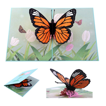 3D Lenticular Greeting Card Ferris Wheel Birthday Cake Children Child Lover New Wedding Creative Fold Childrens Day Gift