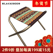 Black deer outdoor portable stool big Maza sketch folding chair aluminum alloy leisure fishing bench set Chair