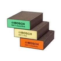 BOSCH (BOSCH) multi-purpose thick sponge sand (3-piece set) three particle sizes