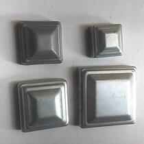 Iron Art Accessories Square Pipe Cap Plated Zinc Iron Leather Stamped Zinc Steel Fence Guardrails Decorative Lid Square Pipe Coping Choke Plug